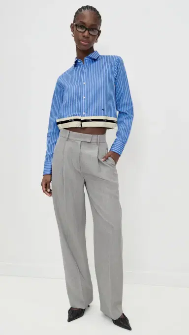 HOMMEGIRLS Belted hirt Classic tripe | Thumbnail 5