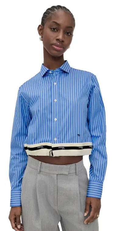 HOMMEGIRLS Belted hirt Classic tripe | Thumbnail 1