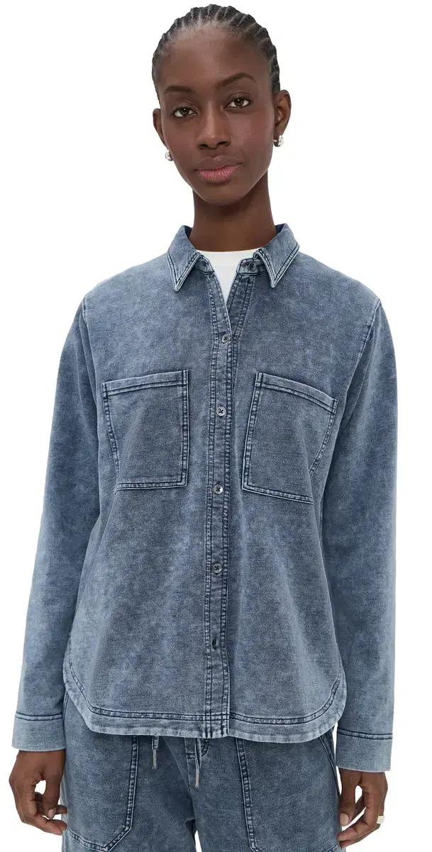 Gwen Mido Button Down Indigo