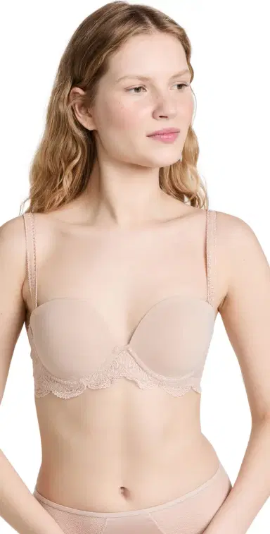Simone Pérèle Karma Strapless Plunge Bra Peau Rose 32C | Thumbnail 1