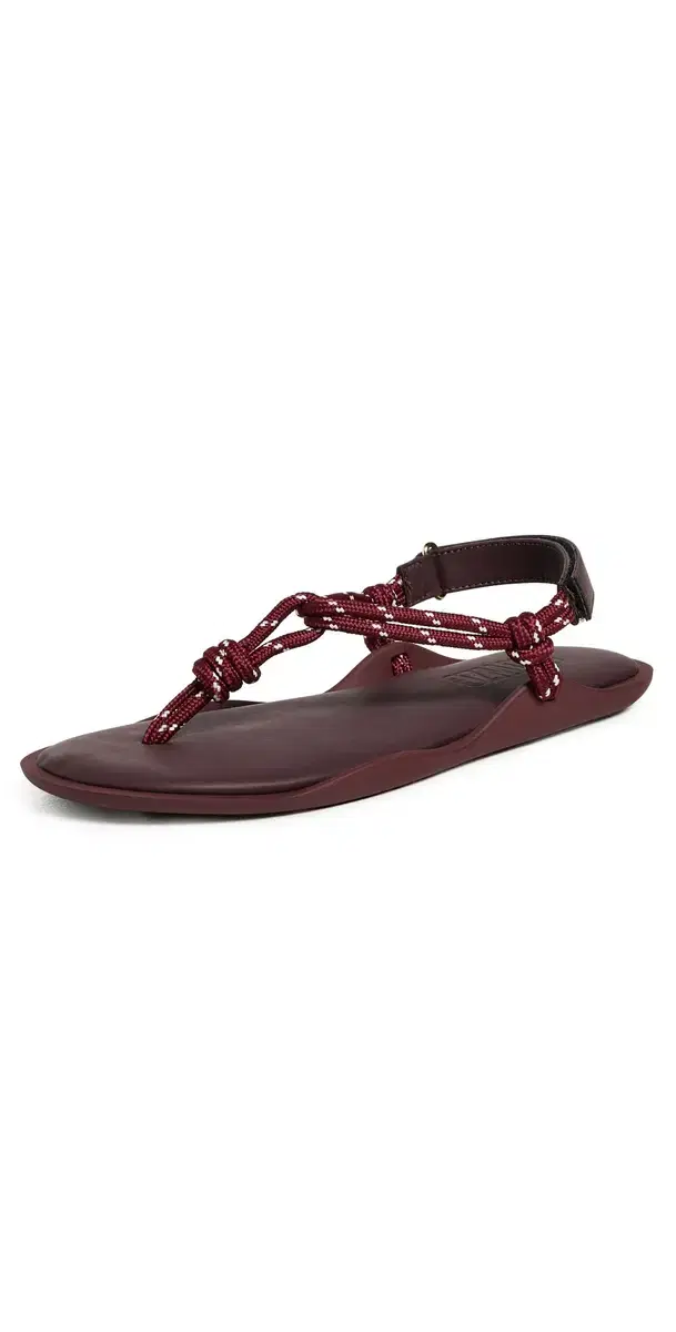 Flo Monotone Sandals Bordeaux