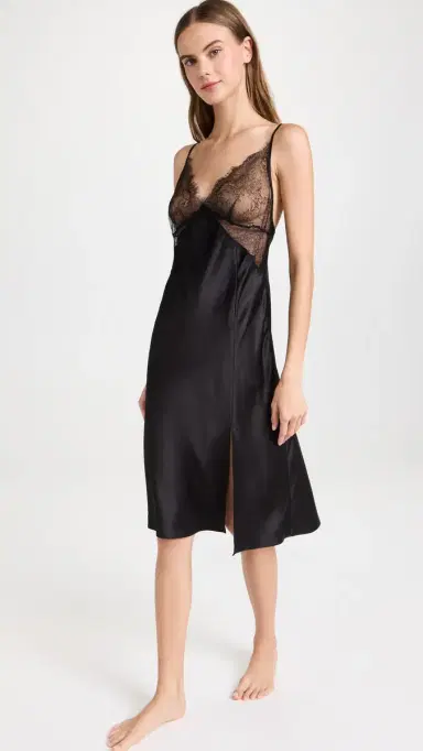 HONEYDEW Woven & Lace Chemise Black | Thumbnail 2 HONEYDEW Woven & Lace Chemise Black | Thumbnail 2