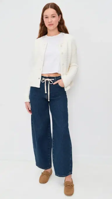 Barefoot Dreams Cozy Chic Textured Button Front Cardigan Pearl | Thumbnail 5 Barefoot Dreams Cozy Chic Textured Button Front Cardigan Pearl | Thumbnail 5