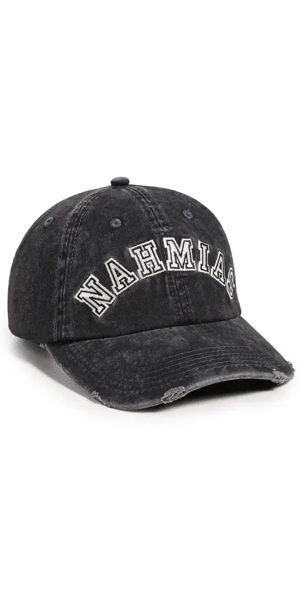 Nahmias Chenille Dad Cap Off Black Jersey One Size