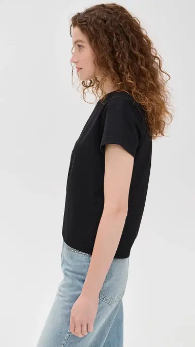 RE/DONE Classic Tee Black S | Thumbnail 4