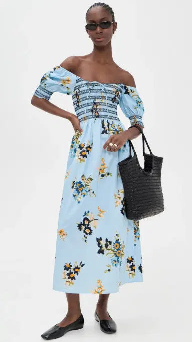 Hill House Home The Madeline Nap Dress English Daisy/Blue | Thumbnail 5 Hill House Home The Madeline Nap Dress English Daisy/Blue | Thumbnail 5