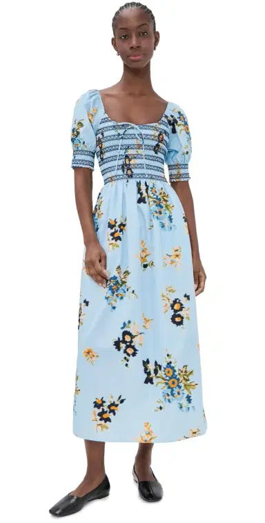 Hill House Home The Madeline Nap Dress English Daisy/Blue | Thumbnail 1 Hill House Home The Madeline Nap Dress English Daisy/Blue | Thumbnail 1