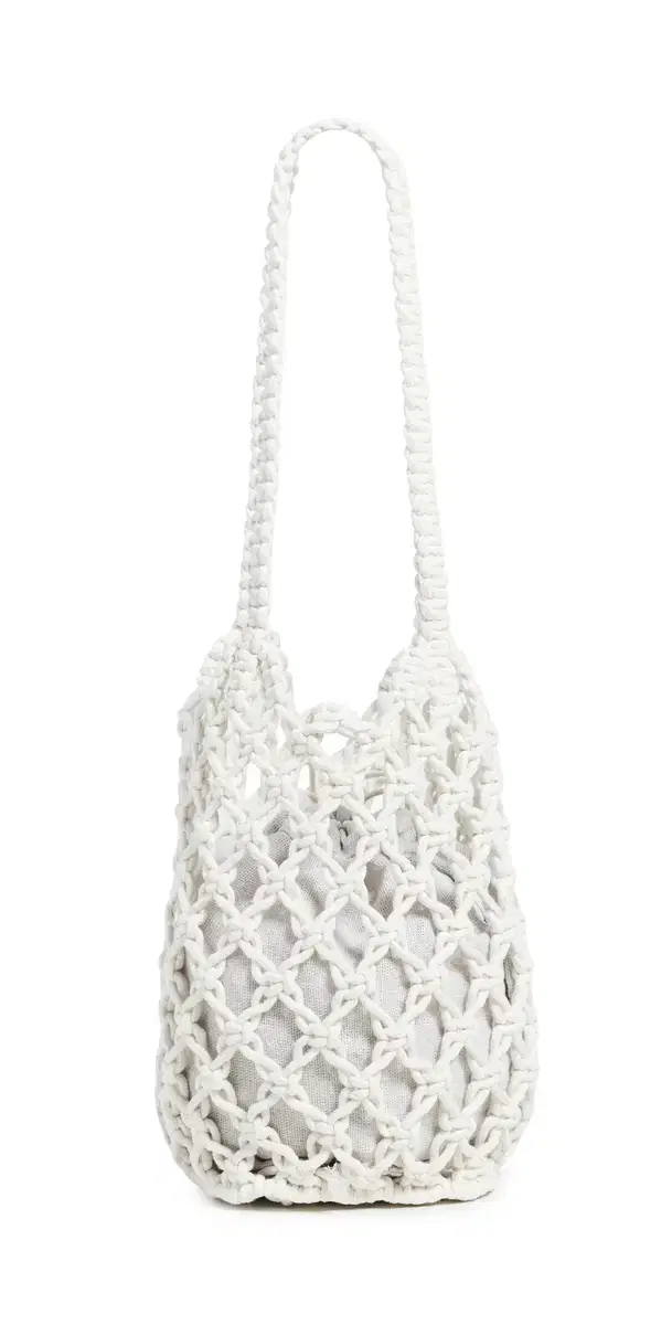 Hat Attack Elodie Fisherman Bucket Bag White One Size