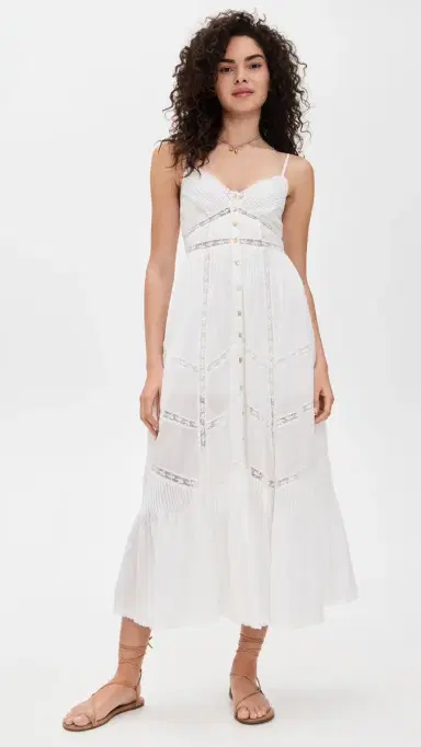 LoveShackFancy Esilda Dress True White 00 | Thumbnail 2 LoveShackFancy Esilda Dress True White 00 | Thumbnail 2