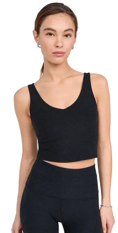 Beyond Yoga Spacedye Good Day Cropped Tank Darkest Night S | Thumbnail 1 Beyond Yoga Spacedye Good Day Cropped Tank Darkest Night S | Thumbnail 1