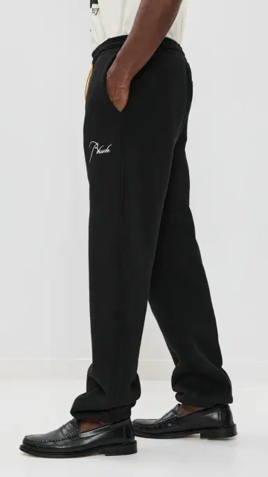 Rhude Baggy Snap Cargo Pants Black/ White | Thumbnail 4 Rhude Baggy Snap Cargo Pants Black/ White | Thumbnail 4