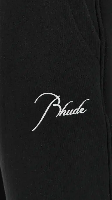 Rhude Baggy Snap Cargo Pants Black/ White | Thumbnail 6 Rhude Baggy Snap Cargo Pants Black/ White | Thumbnail 6
