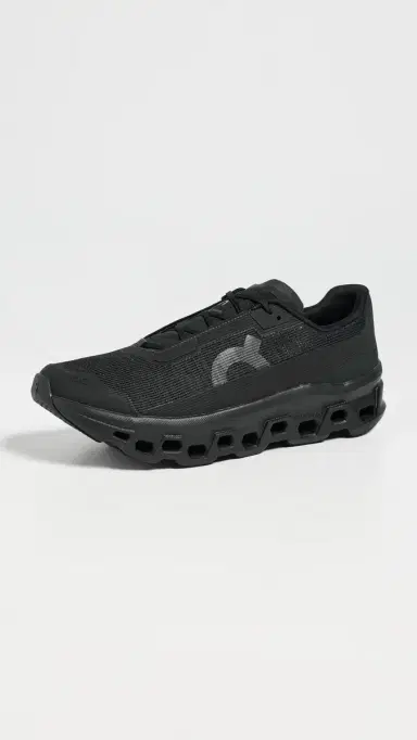 ON Cloudmonster Void Sneakers Black Black 9 | Thumbnail 2