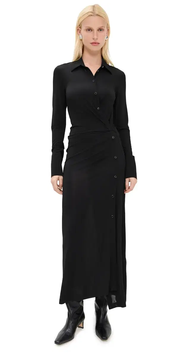 Twisted hirt Dress Black