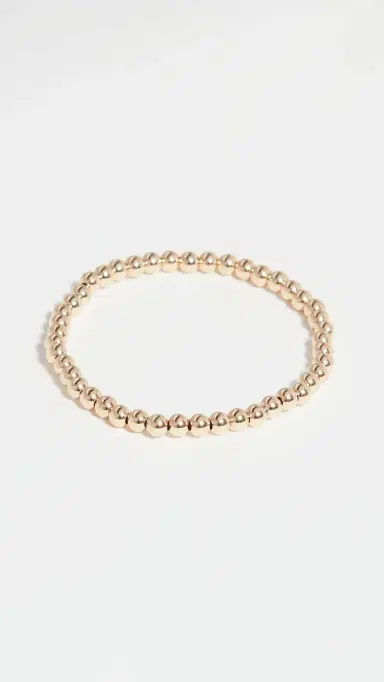 Alexa Leigh 4mm Gold Bracelet Yellow Gold One Size | Thumbnail 2