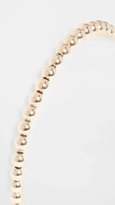 Alexa Leigh 4mm Gold Bracelet Yellow Gold One Size | Thumbnail 3