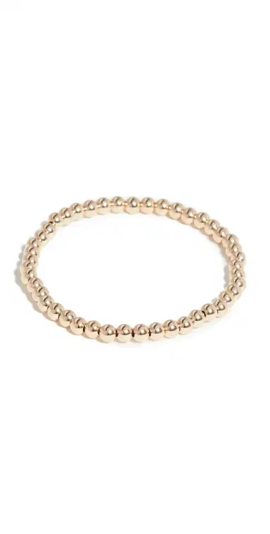Alexa Leigh 4mm Gold Bracelet Yellow Gold One Size | Thumbnail 1