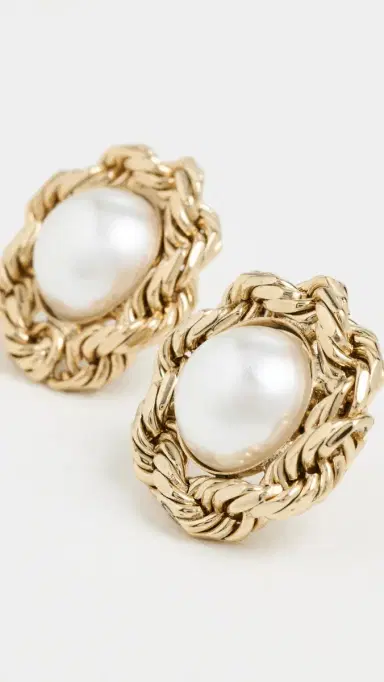 Jennifer Behr Careena Earrings Gold One Size | Thumbnail 4