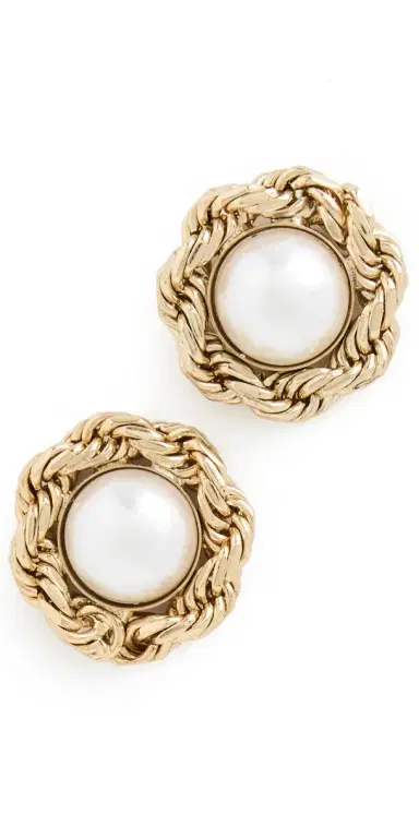 Jennifer Behr Careena Earrings Gold One Size | Thumbnail 1