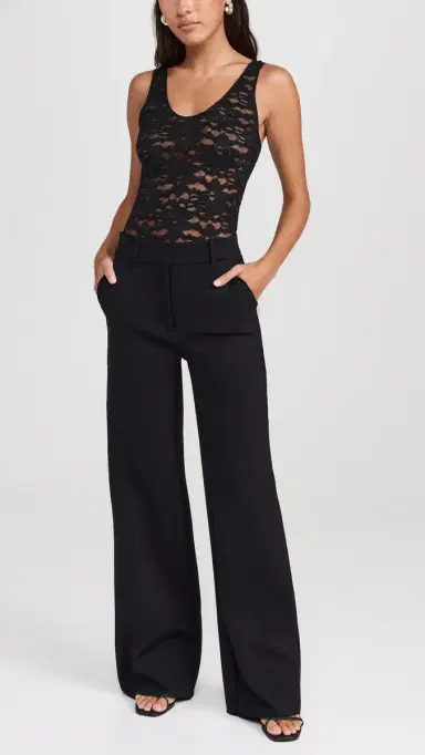 Commando Neoprene CEO Wide Leg Trousers Black | Thumbnail 5 Commando Neoprene CEO Wide Leg Trousers Black | Thumbnail 5