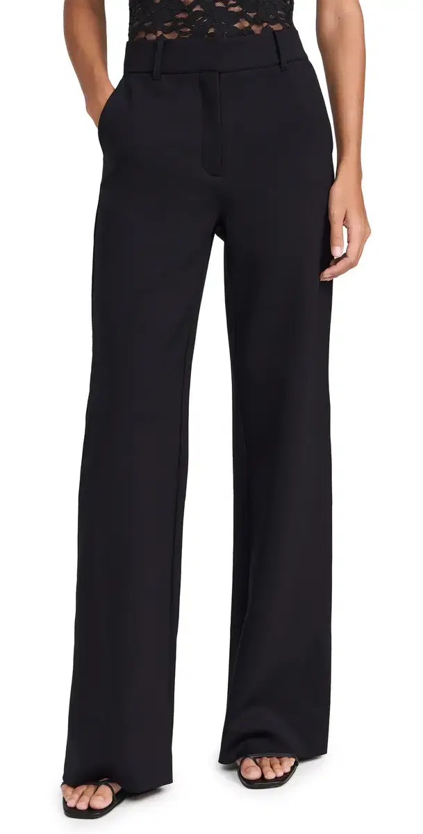 Neoprene CEO Wide eg Trousers Black