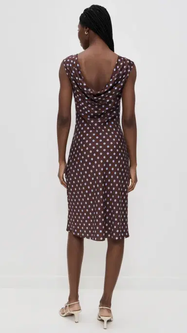 POSSE Leo Dress Chocolate Polka Dot | Thumbnail 3 POSSE Leo Dress Chocolate Polka Dot | Thumbnail 3