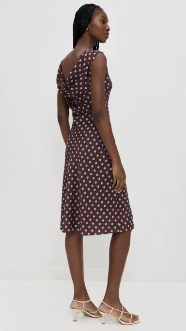 POSSE Leo Dress Chocolate Polka Dot | Thumbnail 4 POSSE Leo Dress Chocolate Polka Dot | Thumbnail 4