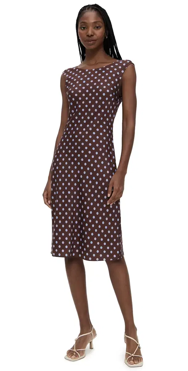 Leo Dress Chocolate Polka Dot Leo Dress Chocolate Polka Dot