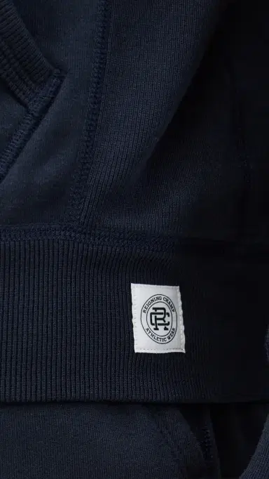 REIGNING CHAMP Mid-Weight Terry Standard Zip Hoodie Navy M | Thumbnail 6