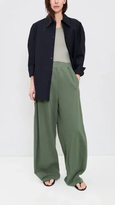 Tibi Petite Winslow Sweatpants Olive | Thumbnail 5