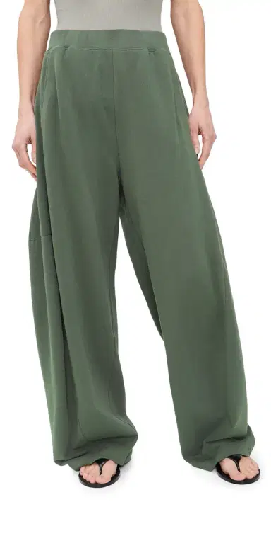 Tibi Petite Winslow Sweatpants Olive | Thumbnail 1