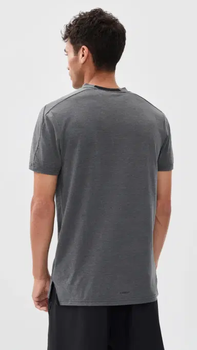 Adidas Designed For Training Workout Tee Dgh Solid Grey | Thumbnail 3