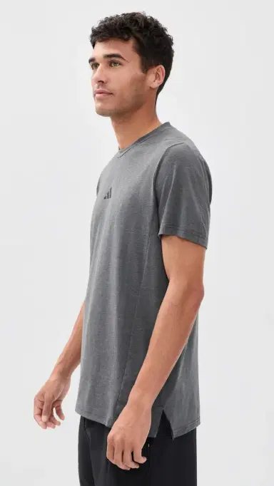 Adidas Designed For Training Workout Tee Dgh Solid Grey | Thumbnail 4