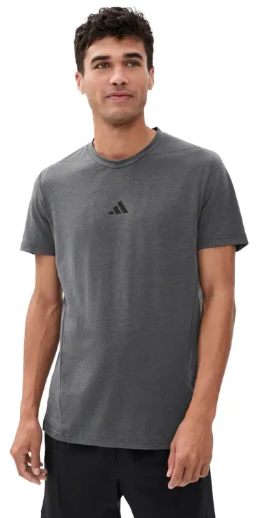 Adidas Designed For Training Workout Tee Dgh Solid Grey | Thumbnail 1