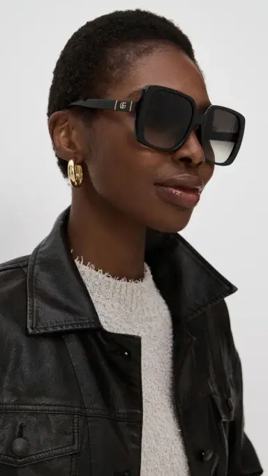 Gucci Square Sunglasses Black-Black-Grey | Thumbnail 3 Gucci Square Sunglasses Black-Black-Grey | Thumbnail 3