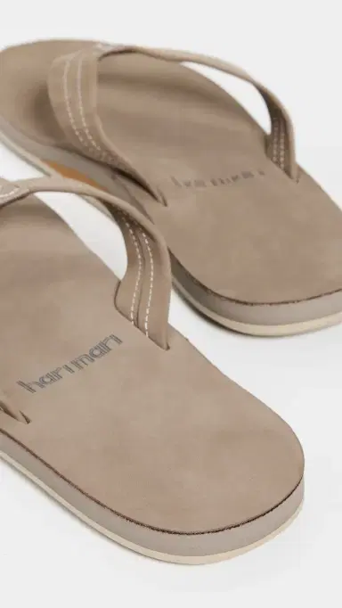 Hari Mari Fields Flip Flops Stone 8 | Thumbnail 3 Hari Mari Fields Flip Flops Stone 8 | Thumbnail 3