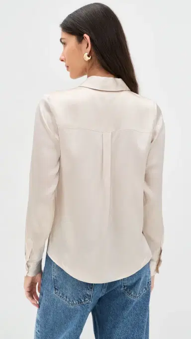 Cami NYC Crosby Blouse Oat | Thumbnail 3