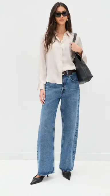 Cami NYC Crosby Blouse Oat | Thumbnail 5