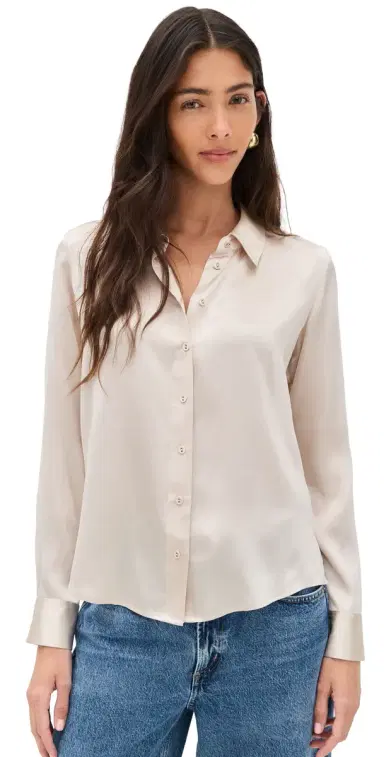 Cami NYC Crosby Blouse Oat | Thumbnail 1