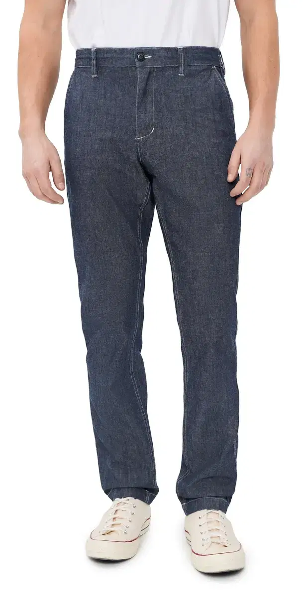 The Easy Pants Washed Indigo Chambray