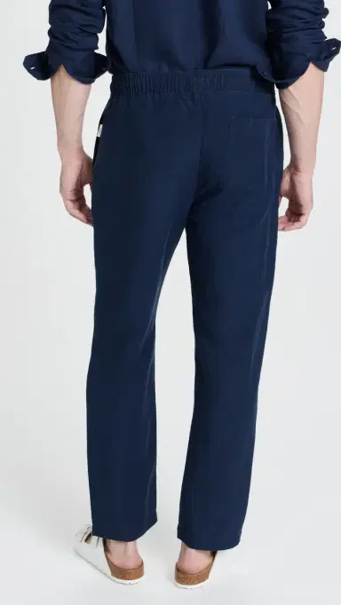 Onia Air Linen Pull-On Pants Deep Navy M | Thumbnail 3