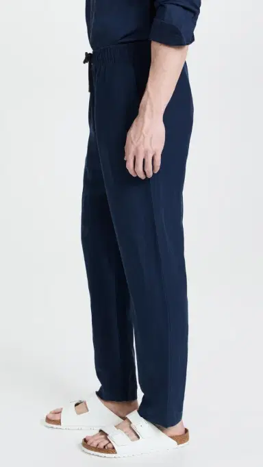 Onia Air Linen Pull-On Pants Deep Navy M | Thumbnail 4