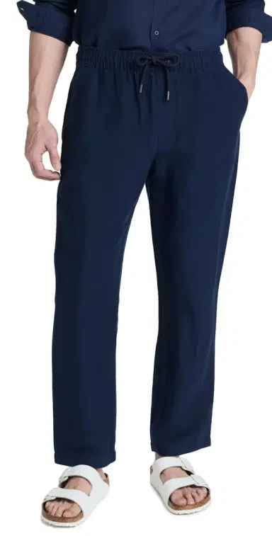 Onia Air Linen Pull-On Pants Deep Navy M | Thumbnail 1