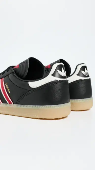 Adidas Samba JP Sneakers Core Black/Red/Gum 3 8 | Thumbnail 3 Adidas Samba JP Sneakers Core Black/Red/Gum 3 8 | Thumbnail 3
