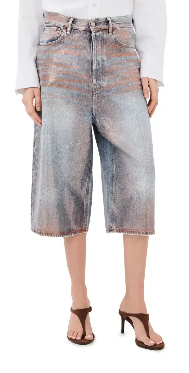 Acne Studios Denim horts Rose Copper/Light Blue