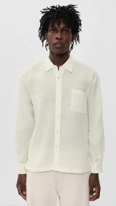 Bather Waffle eisure Shirt White | Thumbnail 2