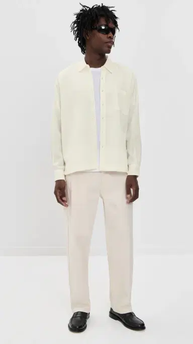 Bather Waffle eisure Shirt White | Thumbnail 5