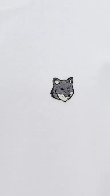 Maison Kitsuné Grey Fox Head Patch Comfort Tee White L | Thumbnail 6