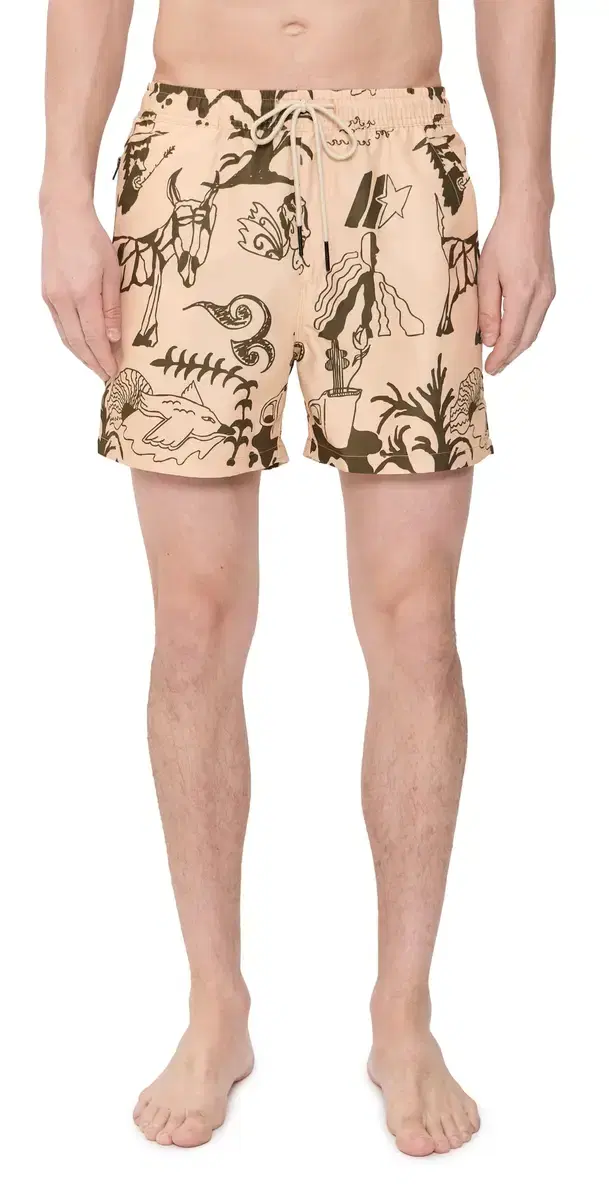 Poplan Swim Shorts 5 Beige