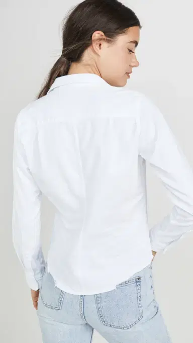 FRANK & EILEEN Barry Denim Button Down Shirt White Denim | Thumbnail 3 FRANK & EILEEN Barry Denim Button Down Shirt White Denim | Thumbnail 3